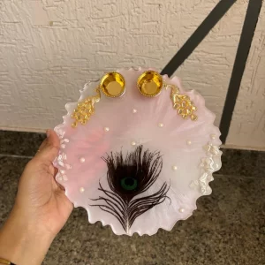 8 inch resin puja platter