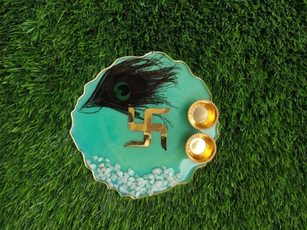 6 inch resin puja Platter - Image 4