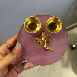 4 inch resin puja platter