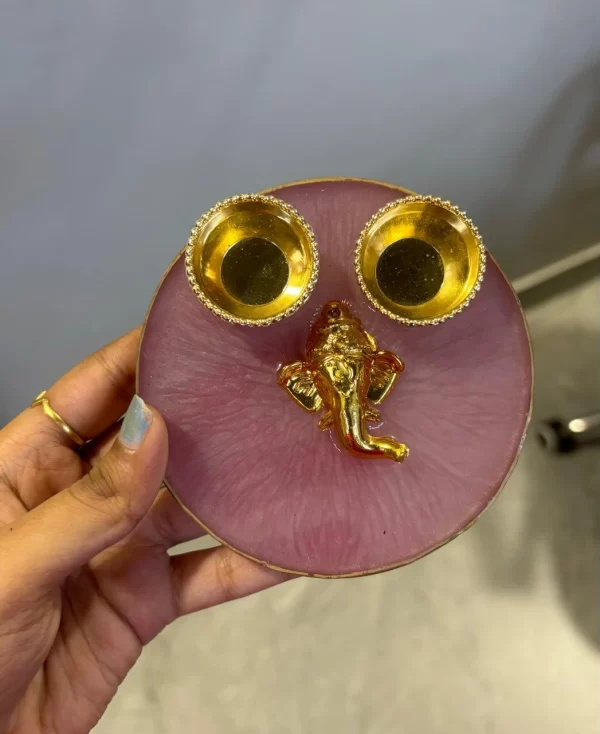 4 inch resin puja platter