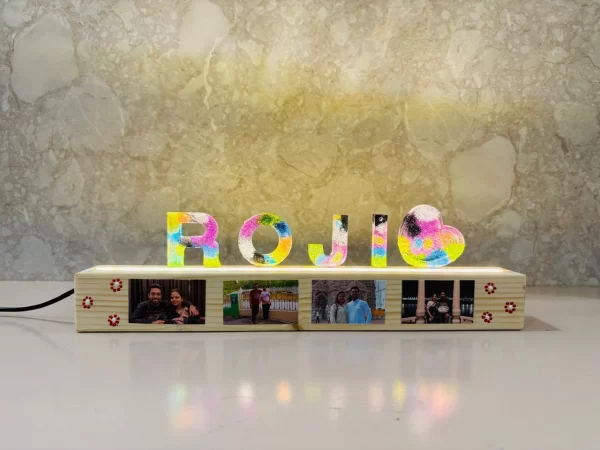 LED light resin wedding hashtag - Image 2