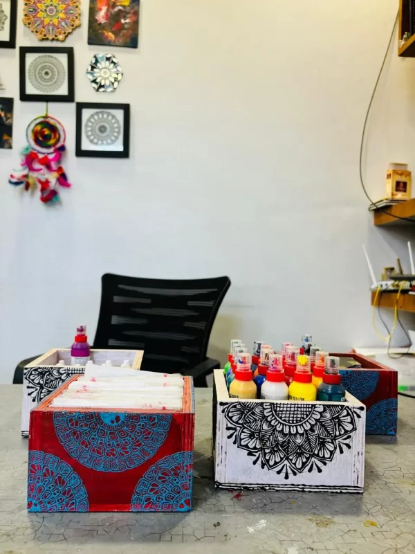 mandala texture boxes