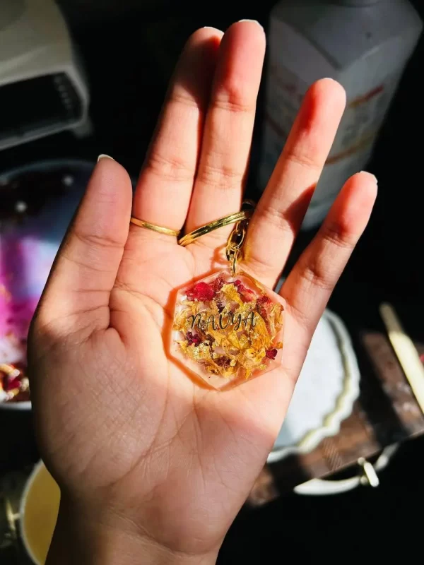 Resin Name Keychain - Image 4